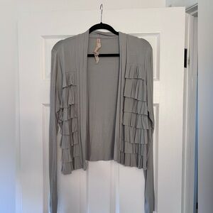 Used gray light weight long sleeve sweater